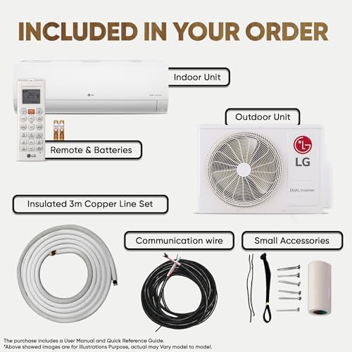 Image of LG 2 Ton 3 Star Hot & Cold, DUAL Inverter Split AC (Copper, Convertible 5-in-1, VIRAAT Mode, 4 Way Swing, HD Filter with Anti-Virus Protection, US-H24VNXE, White)