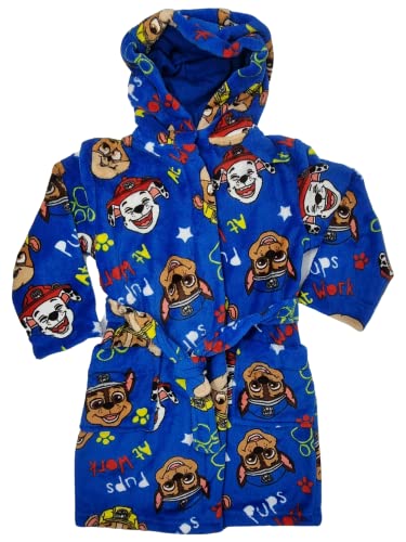 Paw Patrol La Patrulla Canina Chase, Marshall and Rubble - Albornoz/Bata Para Niños - 2-3 Años: 98cm