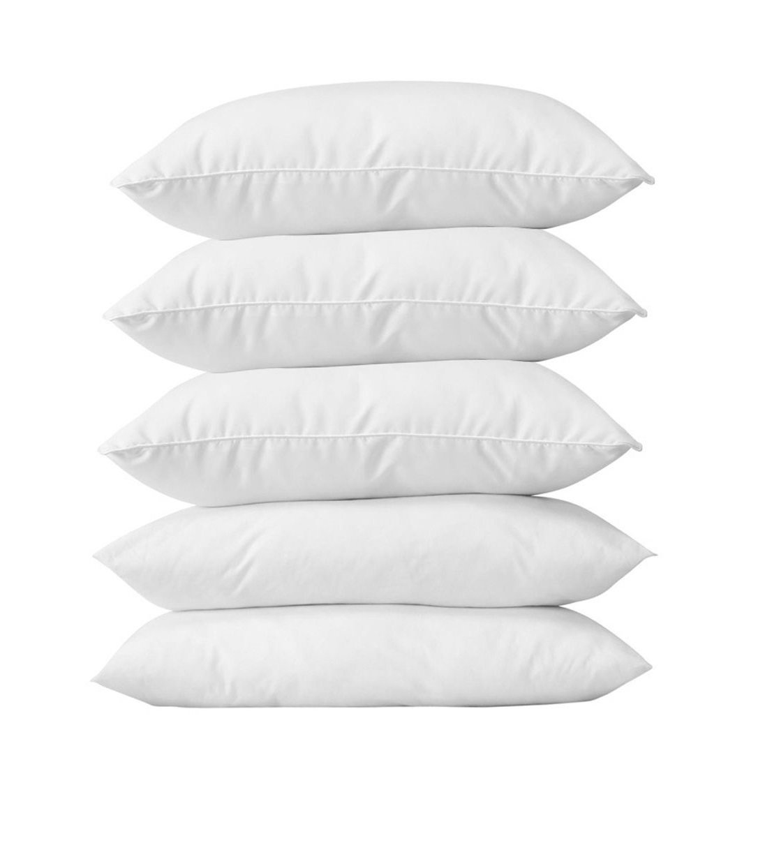 PumPum Ultra Soft 5 Piece Hollow Fiber Pillow Set - 16"x24" Inch,White (1624pillow5)