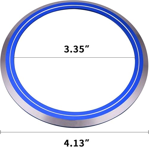 Miniatura 2 de Xotic Tech - Cubierta de anillo con emblema para parrilla delantera, compatible con Jaguar F-Pace XE XF XJ XJR XJR-S (azul) 4.1 pulgadas