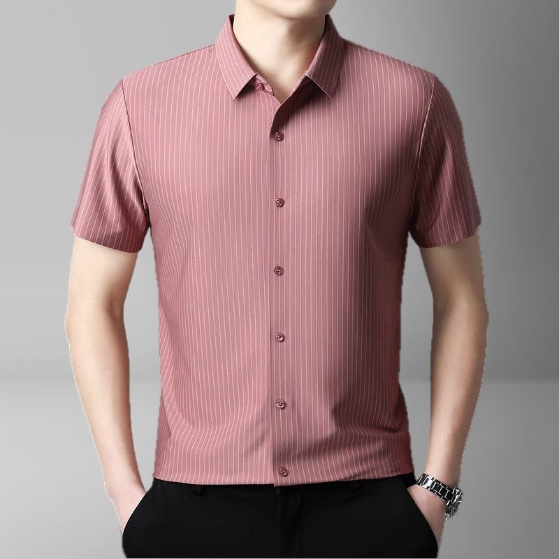 Camisa de manga corta ligera hombre mediana edad fresca USTZFTBCL 5