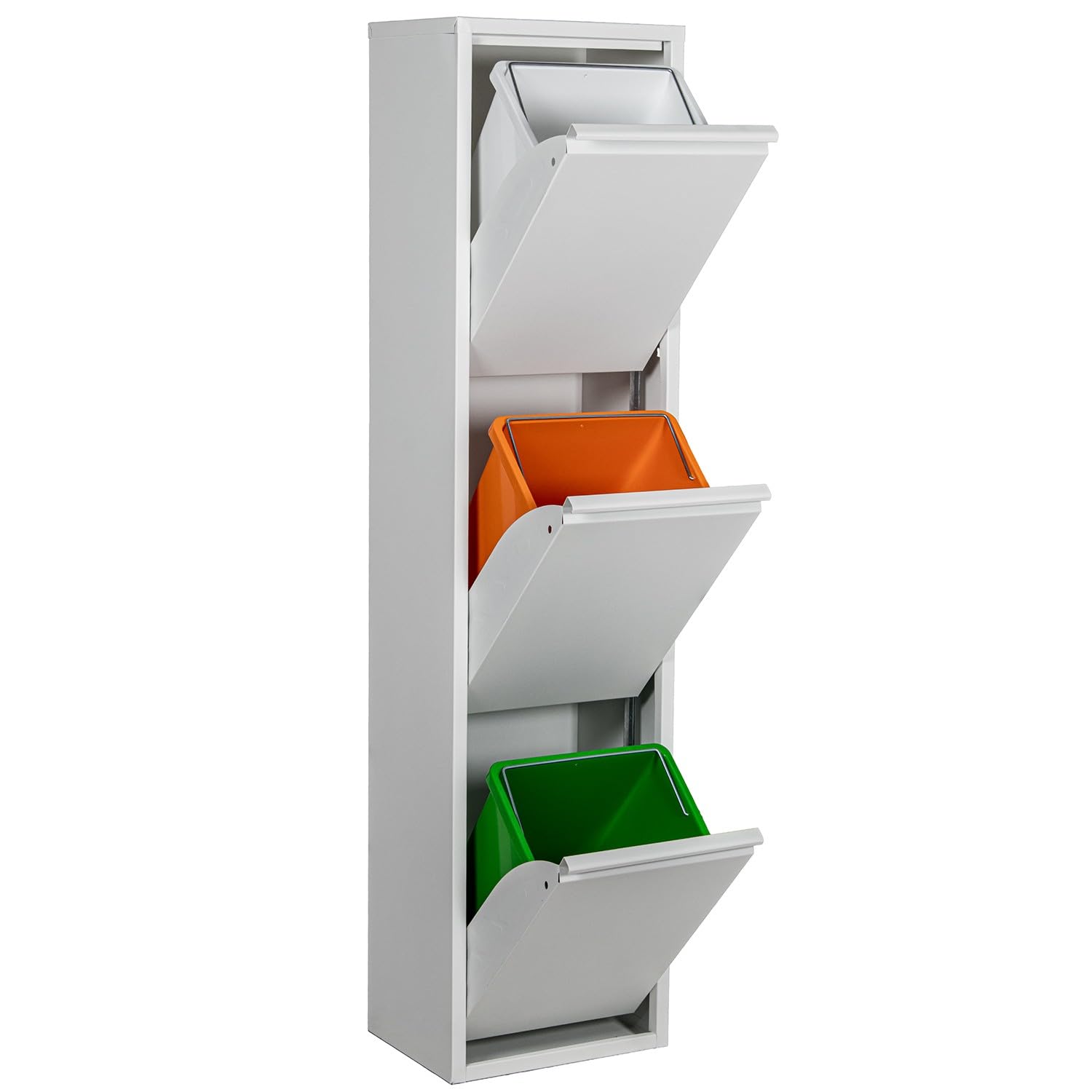 Poubelle de recyclage tri sélectif DRW 3 bacs pour supprimer le désordre en cuisine