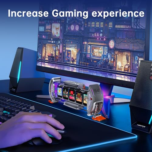 Divoom-Times-Gate-WiFi-Pixel-Art-Informative-Display5pcs-128-128-IPS-ScreenLED-Digital-Clock-Lights-Decorative-with-APP-Control-for-Gaming-Room-Setup-Table-Decoration-Silver