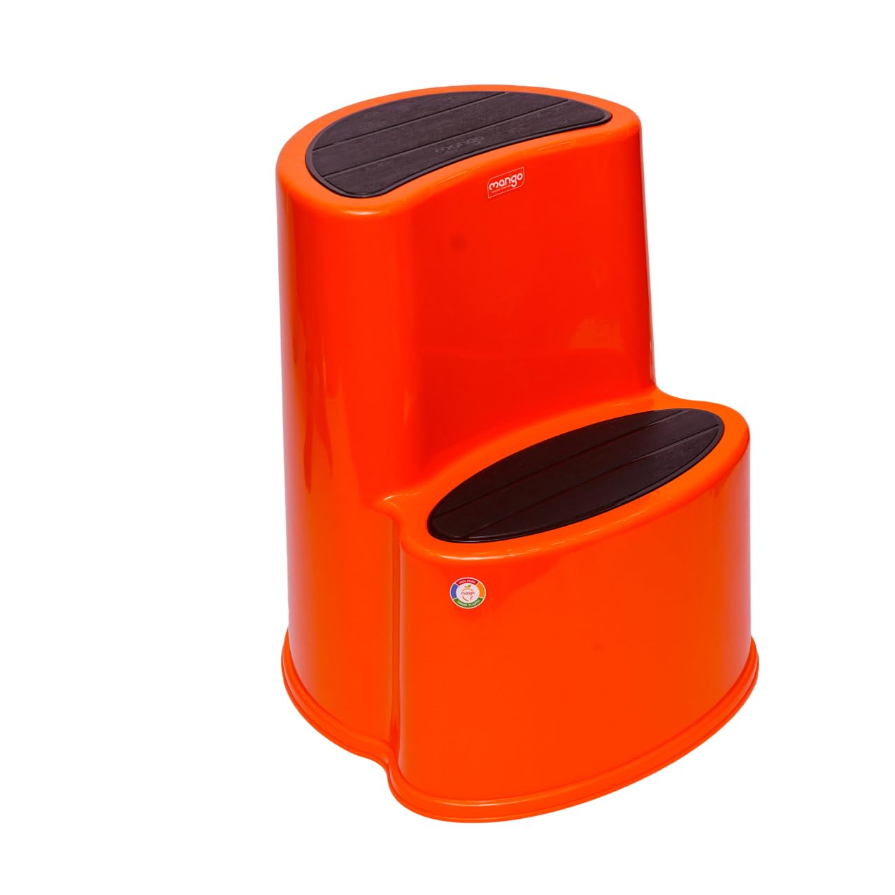 Multipurpose Step Stool with Anti-Skid Surface for Home, Kitchen & Office | Premium Plastic Ladder Stool | 220 kg Hight Weight Load Capacity | 60 x 47 x 51.5 cm (Mango Orange)-image-41