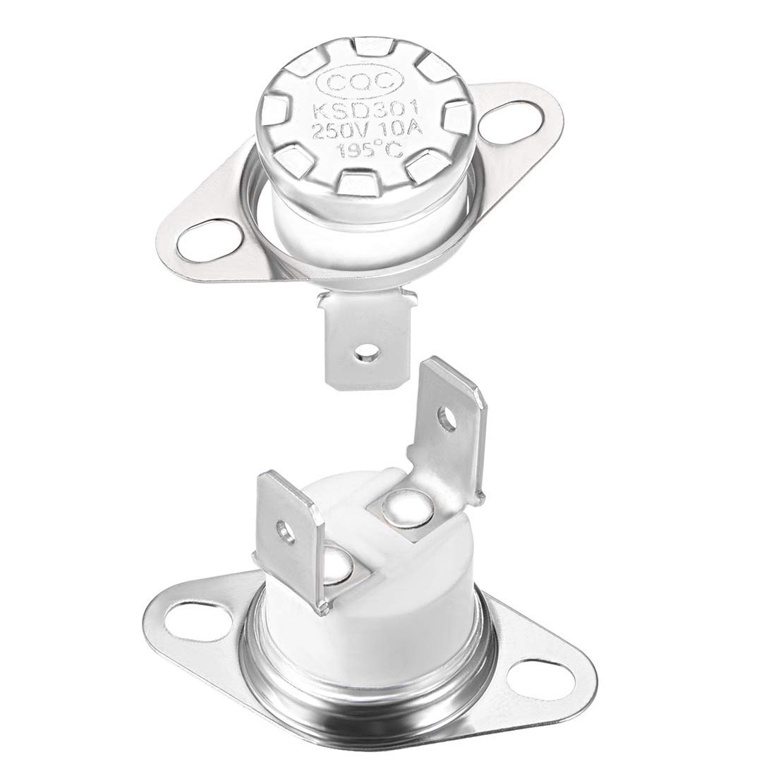 KSD301 Thermostat 190°C 10A Normalement Fermé - Lot De 5 Interrupteurs Thermiques