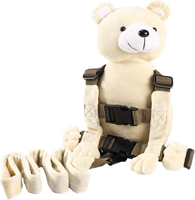 New Berhapy 3 in 1 Bear Toddler Safety Harness Backpack, Children's Walking Leash Strap for Boys and Girls (super soft bear)