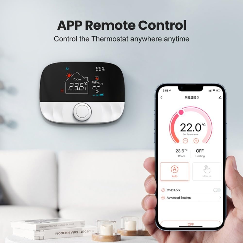 Termostato inteligente programable para Tuya, termostato WiFi, caldera de calefacción WLAN, radiador WiFi con receptor