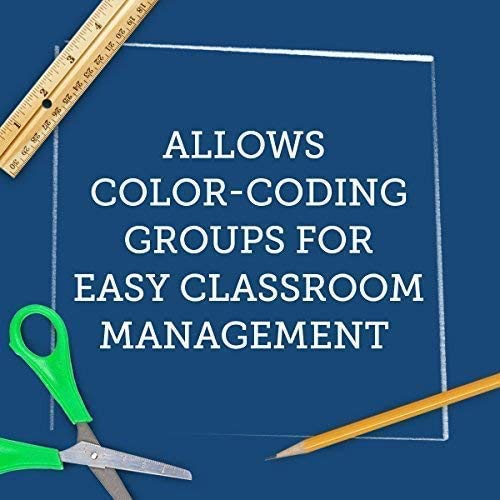 Really Good Stuff-161335 Durable Magazine, Book, Folder And File Holders – Book Holders With Universal Clip-On Labels – Bright Neon Colors (Set Of 5) #TOP7