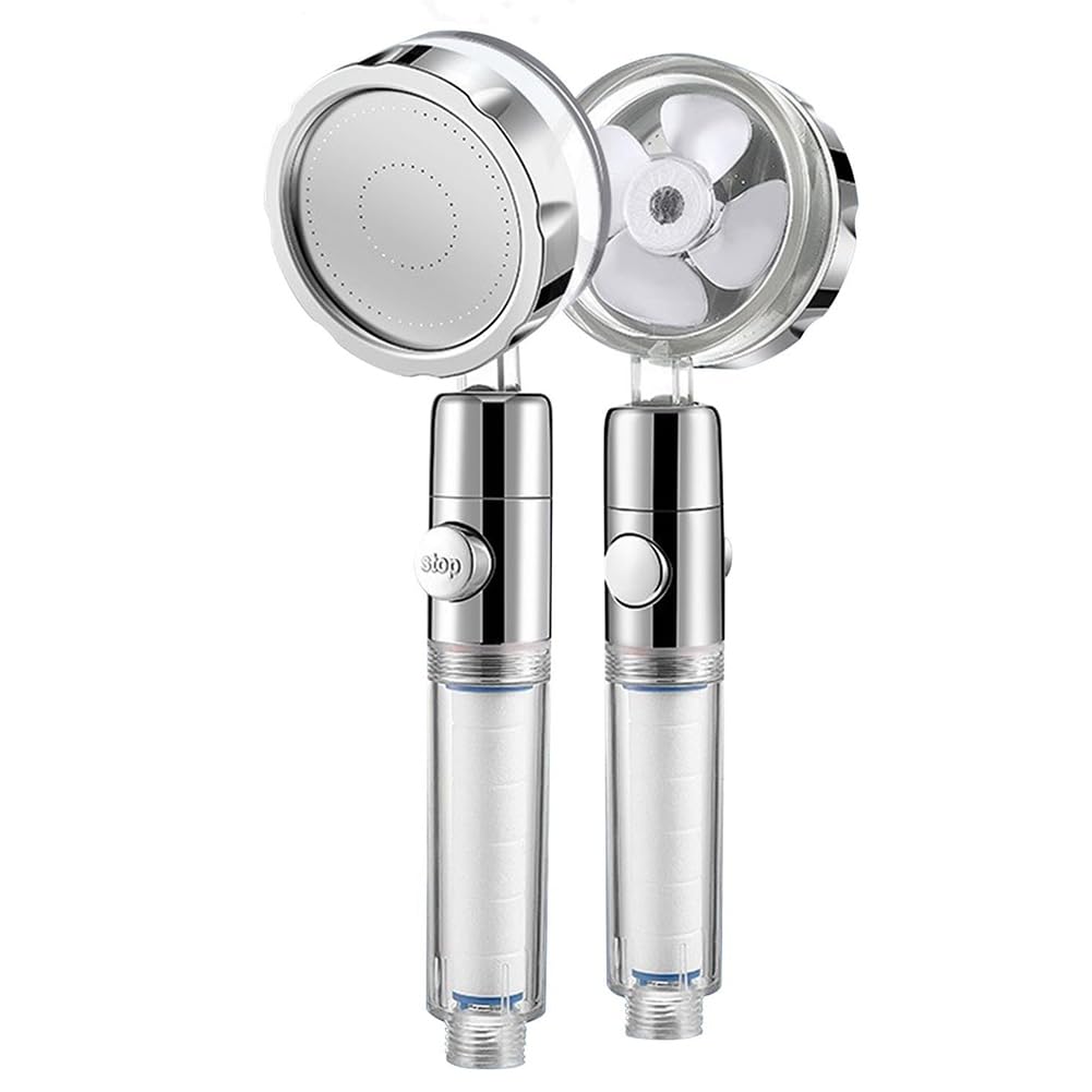 CTRLZS Advanced Supercharged Shower Set in Silver, 3 Modes, High Pressure Shower Head for Relaxing Showers