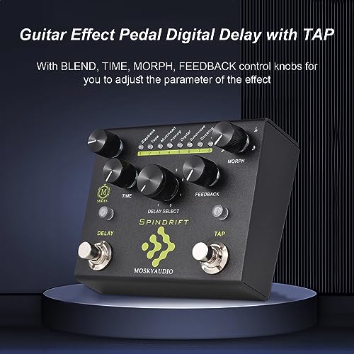 Jemora Pédale d’effet de guitare Retard numérique avec pédale de retard TAP Dual Footswitch Pédale de guitare avec sélection de retard à 8 modes pour guitare basse – SPINDRIFT - Les Beatles, Paul McCartney, John Lennon, RIngo Starr, George Harrison Jemora Pédale d'effet de guitare Retard numérique avec pédale de retard TAP Dual Footswitch Pédale de guitare avec sélection de retard à 8 modes pour guitare basse - SPINDRIFT – Image 6