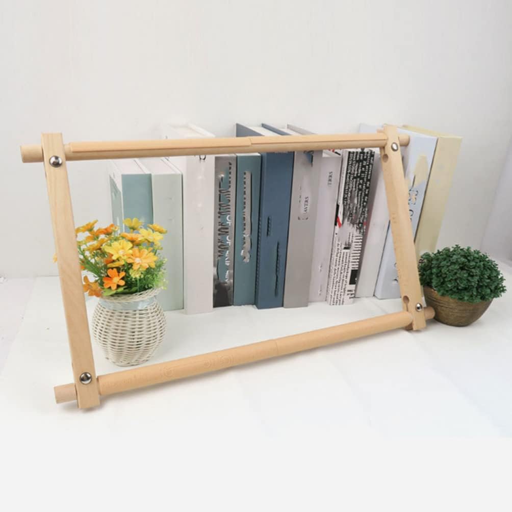 1set Embroidery Tapestry Frame Stand Wooden Cross Tool for Needlework Bead Embroidery Quilting and Crewel Crafts