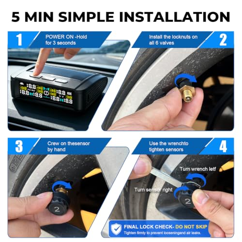 Flydew RV Tire Pressure Monitoring System