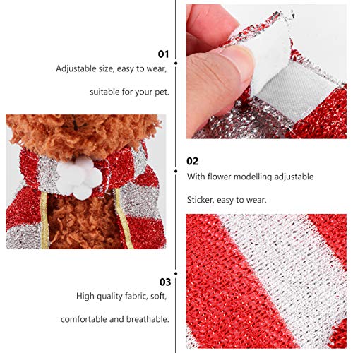 ULTECHNOVO Natal Animal de EstimaÃ§Ã£o Manto AdorÃ¡vel Capa Listrada Manteau Roupas Terno Traje Ninj