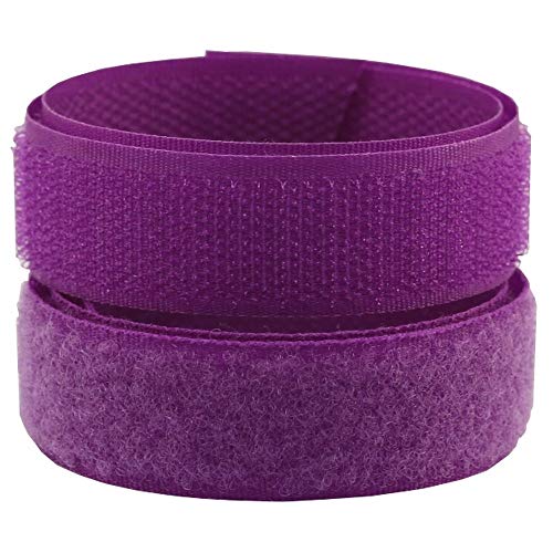 Lialina 5 m de Cinta de Hook y Loop, Gancho y Banda Bucle de gancho, Ancho 20 mm, para Coser