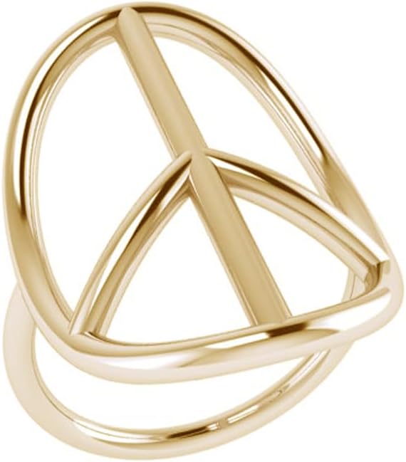 Peace Sign Ring 925 Sterling Silver Open Shape Ring For Women Handmade Simple Oval Peace sign Solid Silver Ring For Gifts Graduation mom, Bohemian Knuckle Ring