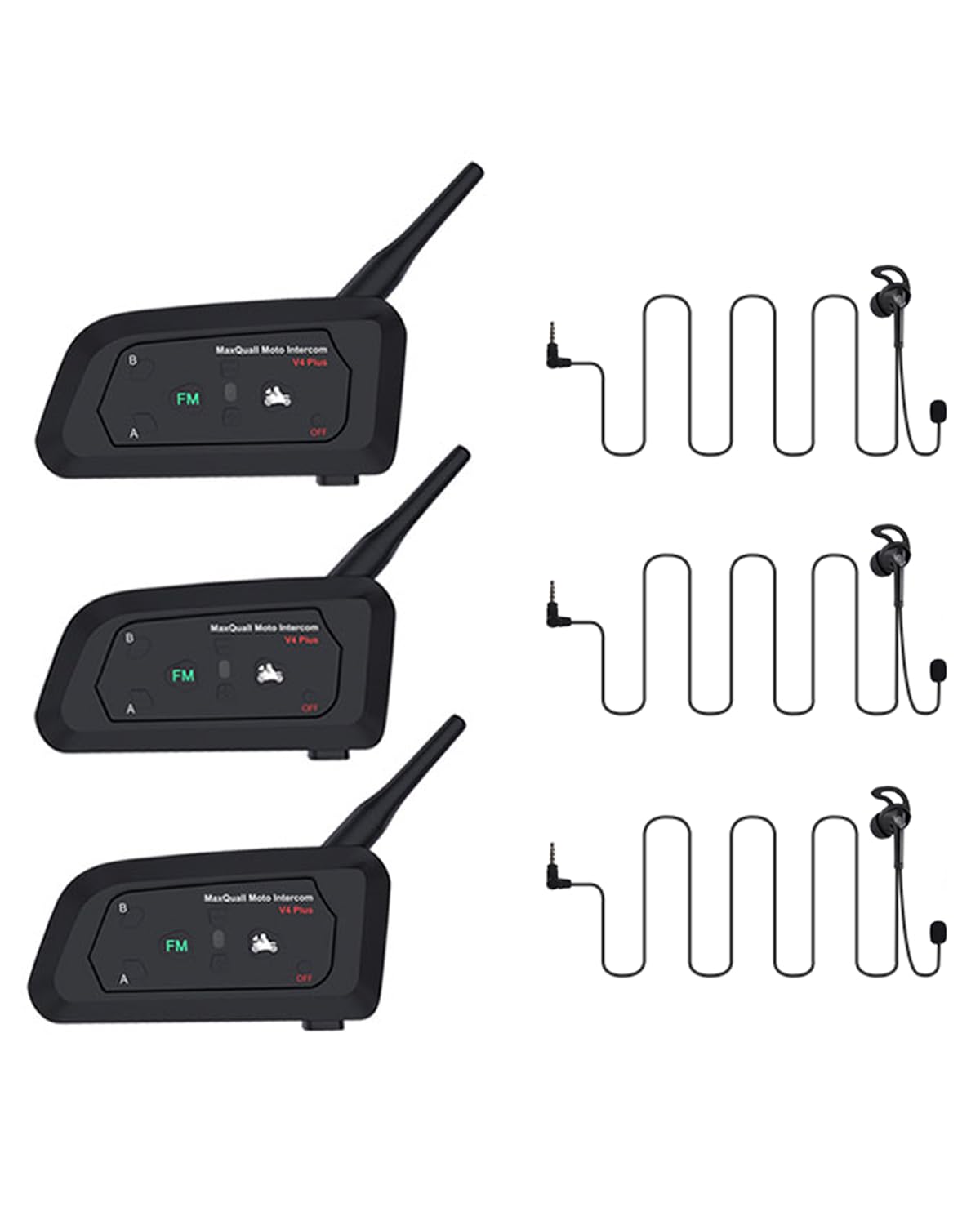 Auriculares de árbitro, sistema de comunicación de árbitro, juegos de sistema de comunicación para 2 a 4 personas, auriculares inalámbricos Bluetooth para entrenador oficial de voleibol