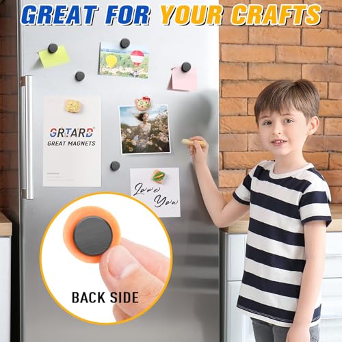 Grtard 50Pack Small Craft Magnets - Round Disc Magnets, 25x3mm Ceramic, Perfect for Refrigerator, DIY Crafts & Hobbies