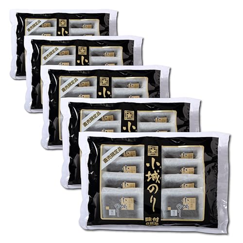 小城のり 味付のり 8パック入 (6切6枚×8袋×5袋)味付け海苔 国産 個包装 高級 甘口 おにぎり お取り寄せグルメ ギフト プレゼント 贈答用 母の日 父の日 お中元 贈り物 内祝 お返し お子様 幼児 子ども