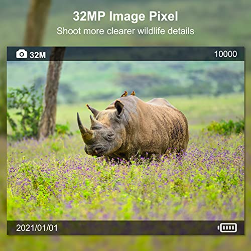 coolife Wildkamera WiFi 4K 32MP Wildkamera mit Bewegungsmelder Nachtsicht 125° Erfassungswinkel Auslösegeschwindigkeit 0… – Bild 4