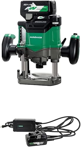 Metabo HPT M3612DA 36V MV Kit de enrutador de inmersión inalámbrico con adaptador de CA