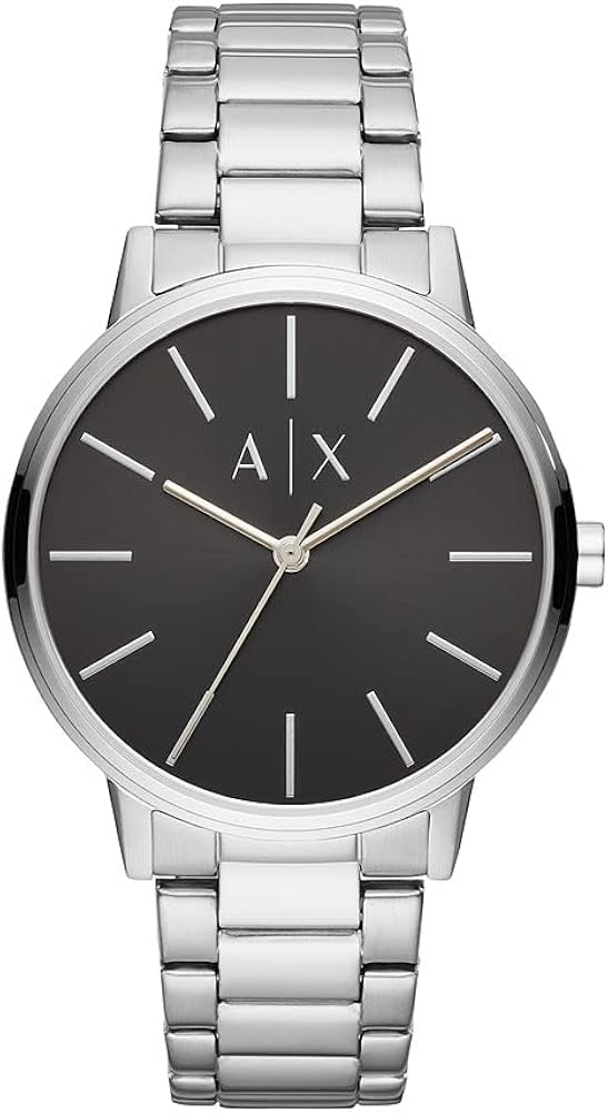 Armani Exchange Watch for Men Quartz Movement and 42mm Case Size with Stainless steel, Leather or Silicone strap