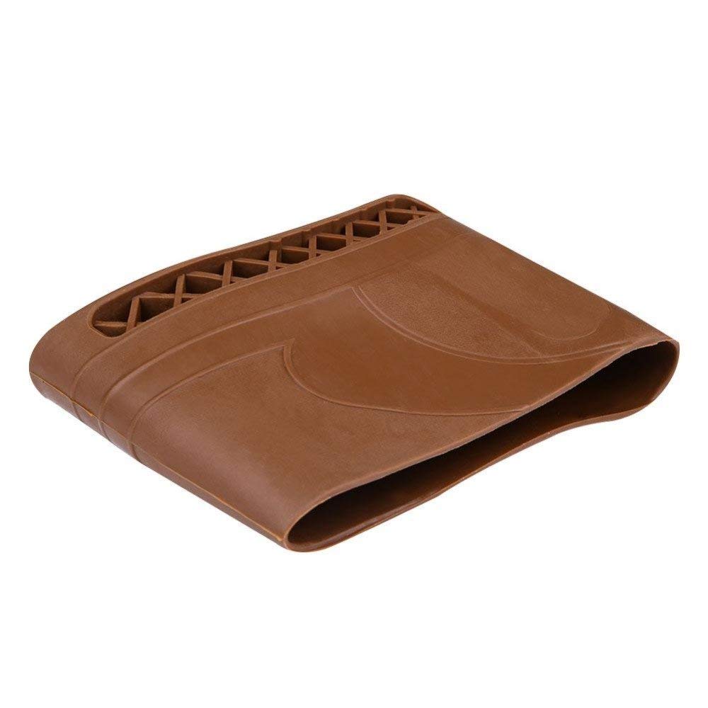 Recoil Pad Pistola de Retroceso de Escopeta de Cuero con ajustador Stock Butt Extension Clay Pigeon Shooting Pad Manga
