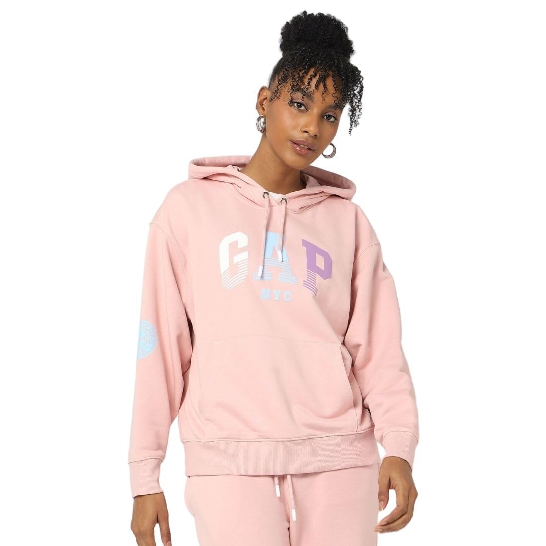 gap Women’s Regular Fit Solid Full Sleeves Hooded Sweatshirt-picture-22