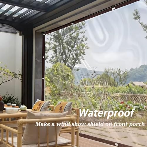 Lona transparente 1.5x1.5m impermeable exterior para terrazas e invernaderos 5