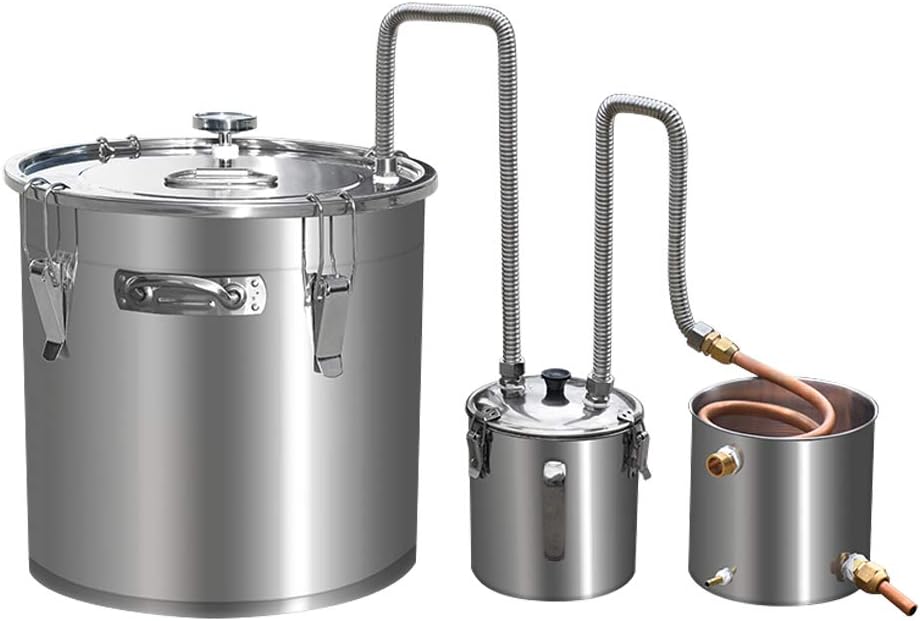 Alcohol Still Wine Making kit Water Distiller Still Home Brewing Equipment it can Adjustable Fragrance (33L)