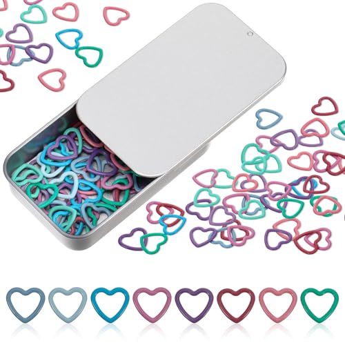 Trinkrittey 60 Stück Bunte Häkel-Maschenmarkierer Metall Maschenmarkierer...