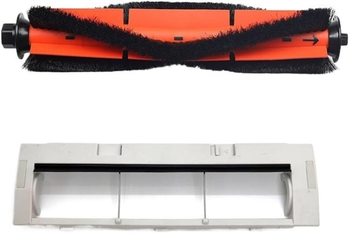 Parts Main Brush, Main Brush Cover, Compatible for VIOMI eve Plus, Sweeping Robot Accessories(Main Brush+Brush Cover)