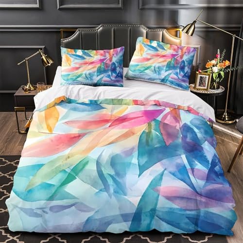 Housse de couette super king fermeture éclair parure lit microfibre 3D