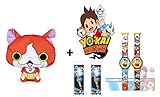 Comprende 2 artículos: Peluche Jibanyan (rojo 25cm) de calidad super soft + Reloj infantil digital YOKAI.
