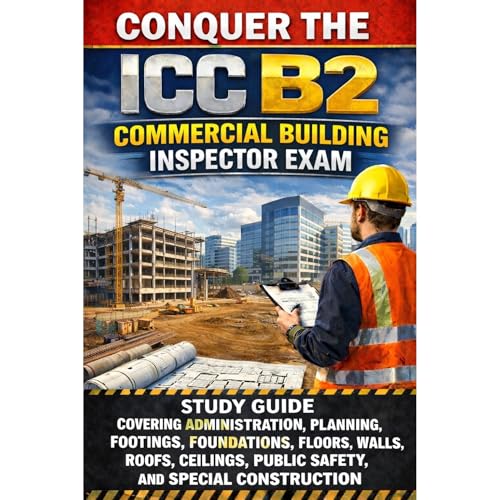 Conquer the ICC B2 Commercial Building Inspector Exam: Study Guide Covering Administration, Planning, Footings, Foundations, 