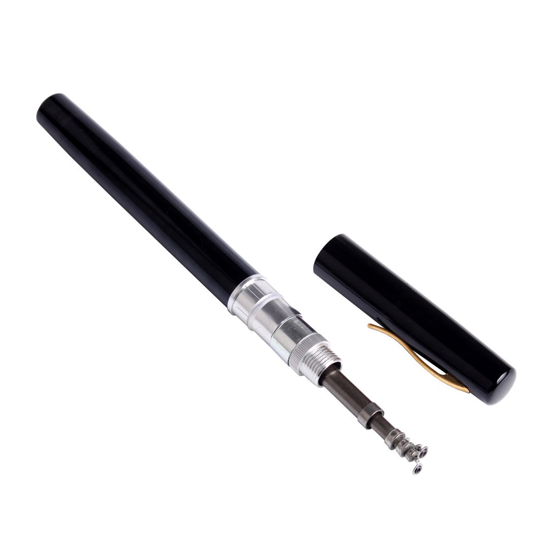 Andux Mini rybołówstwo Rod notes narzędzie rybołówstwo węglowe wędka wędkarska na słoną wodę spinningową gbg-01, czarna