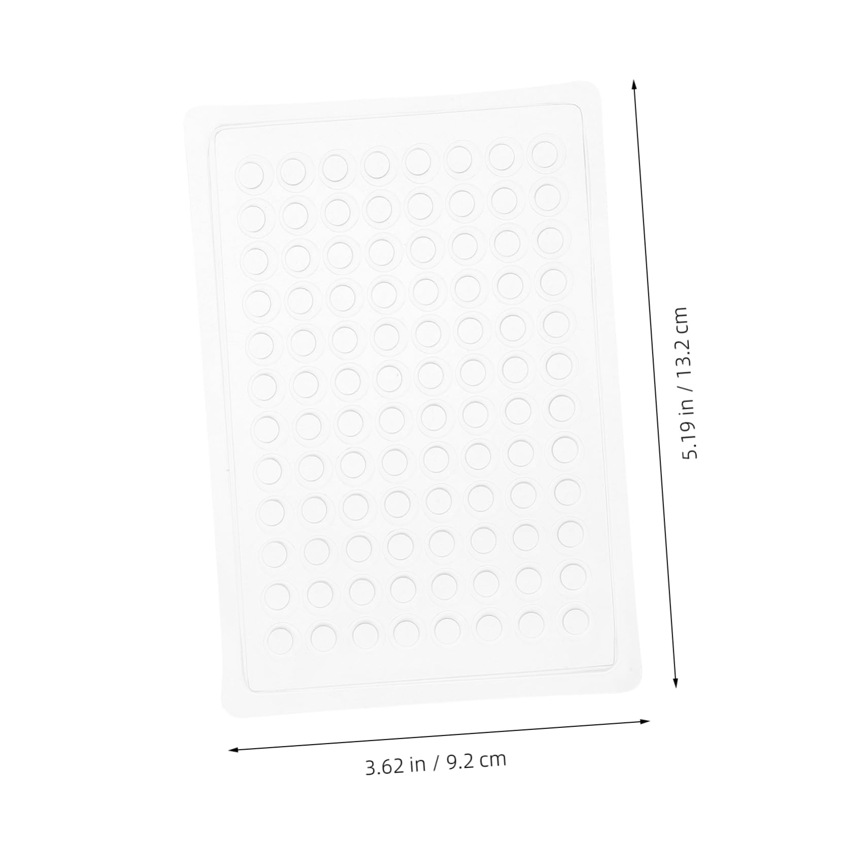 2 Series Herramienta De Cultivo De Tejidos Placa De Cultivo Celular De Laboratorio Plato De Cultivo De Polivinilo Transparent 100 Piezas*2