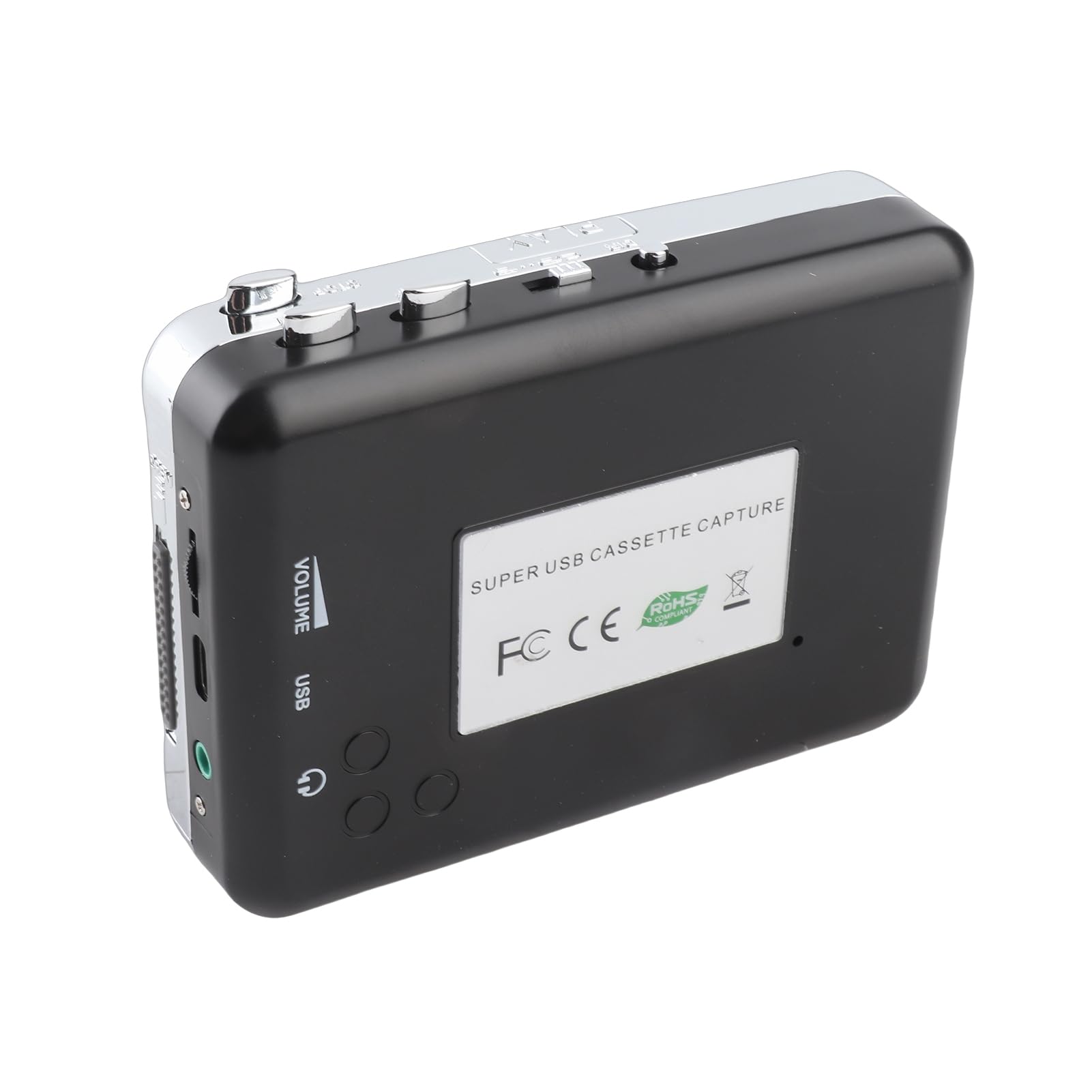 Cattura convertitore da Cassette a MP3 USB, convertitore di Cassette Lettore di Nastri Digitale Portatile per catturare Cassette Stereo/da Nastro a PC Convertitore di switcher MP3