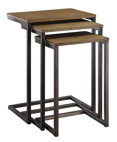 Carolina Classic Astrid Living Room Wood Rectangle Nesting Table in