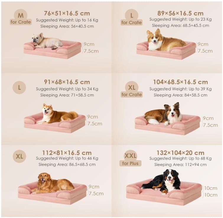 Lit pour chien imperméable avec mousse à mémoire de forme - 6
