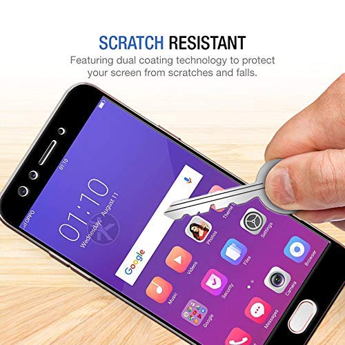 Image of Screen Protector for Oppo F3 Plus (Black) Tempered Glass Edge-to-Edge 6D Screen Guard With Installation Kit