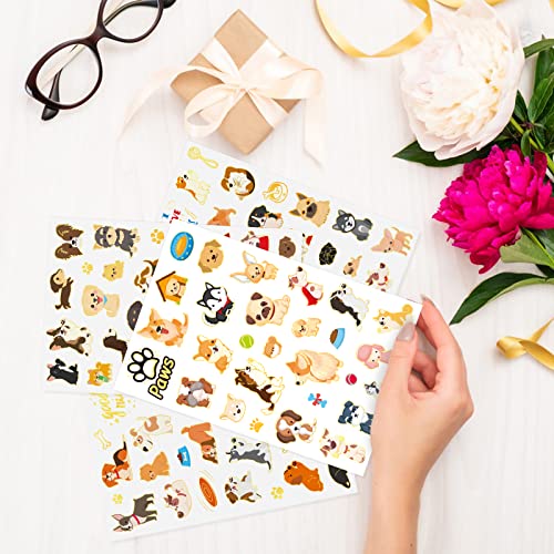 Cute Dog Temporary Tattoos For Kids 500 Pieces Glitter Styles Puppy Dog Birthday Party Supplies Favors Pet Tattoos Sticker Goodie Bags For Boys Girls Classroom Prizes Carnival Christmas Rewards #TOP2