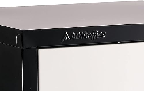 Miniatura 8 de AdirOffice Armario escolar grande con 3 puertas, 3 ganchos, armario de almacenamiento de metal, ideal para escuela, garaje, armarios de oficina, (3