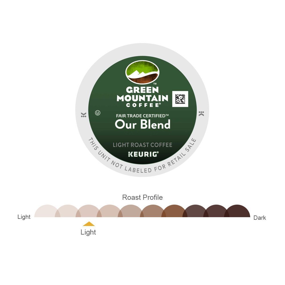 Amazon.com: Green Mountain Coffee Roasters Our Blend, Single-Serve Keurig K-Cup  Pods, Light Roast Coffee, 72 Count : Grocery & Gourmet Food