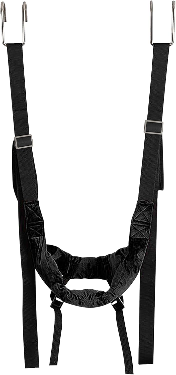 Cervical Neck Traction Device for Horizontal Bar Home Use, Neck Stretcher Traction Harness with Hook for Neck Pain Relief, Neck Traction Device for Home Use to Relieve Neck Pain