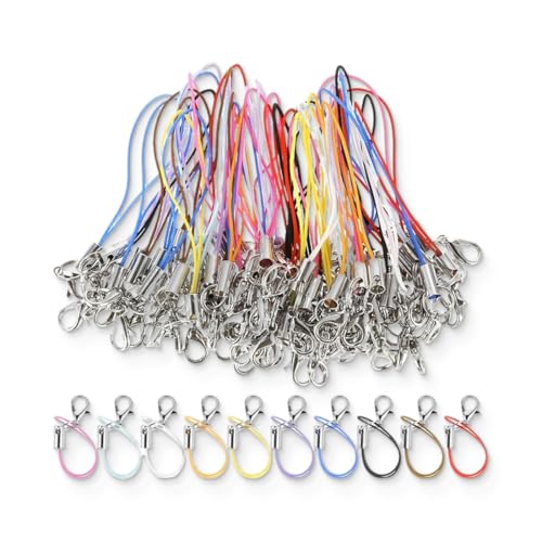100-Piece Colorful Phone Lanyard Cord Set