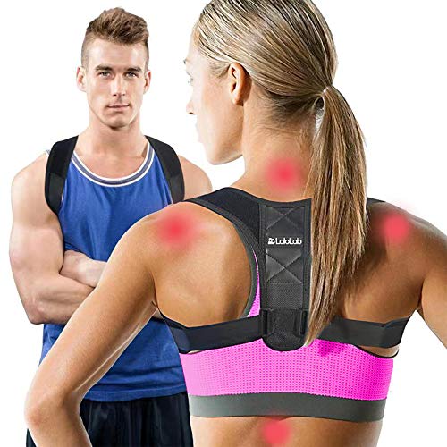 Posture Corrector for Men and Women by LaloLab  Adjustable Back Braces to Straighten Spine & Fix Posture - Comfortable & Invisible Under Clothes  Pain Relief for Neck and Back - Size Large