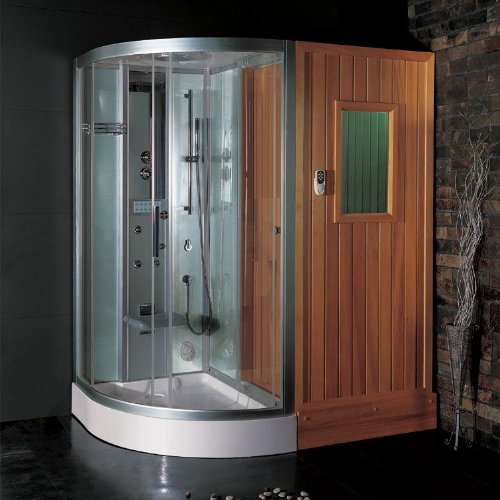 Dampfdusche mit Sauna DS202 weiß/ 180×120/ rechts | F3- Serie