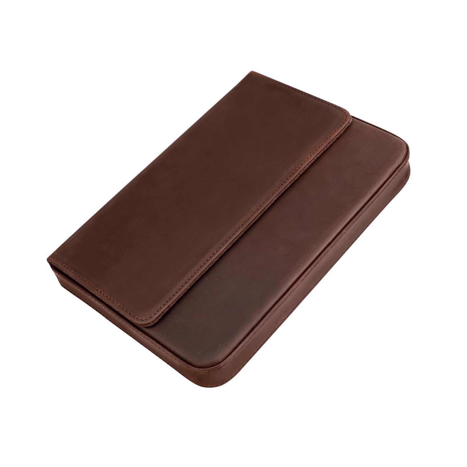 Aqvjd Portable Fountain Pen Organiser Case 12 Compartments for Travel School Use Leather Fountain Pen Storage Case