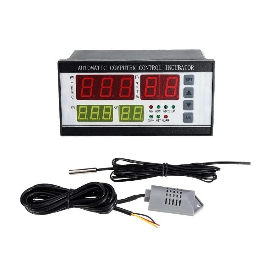 Real Instruments XM-18 Digital Automatic Small Egg Incubator Thermostat Controller Single Circuit With Temperature and Humidity Sensor 220V,110V (-10℃ - 60℃)