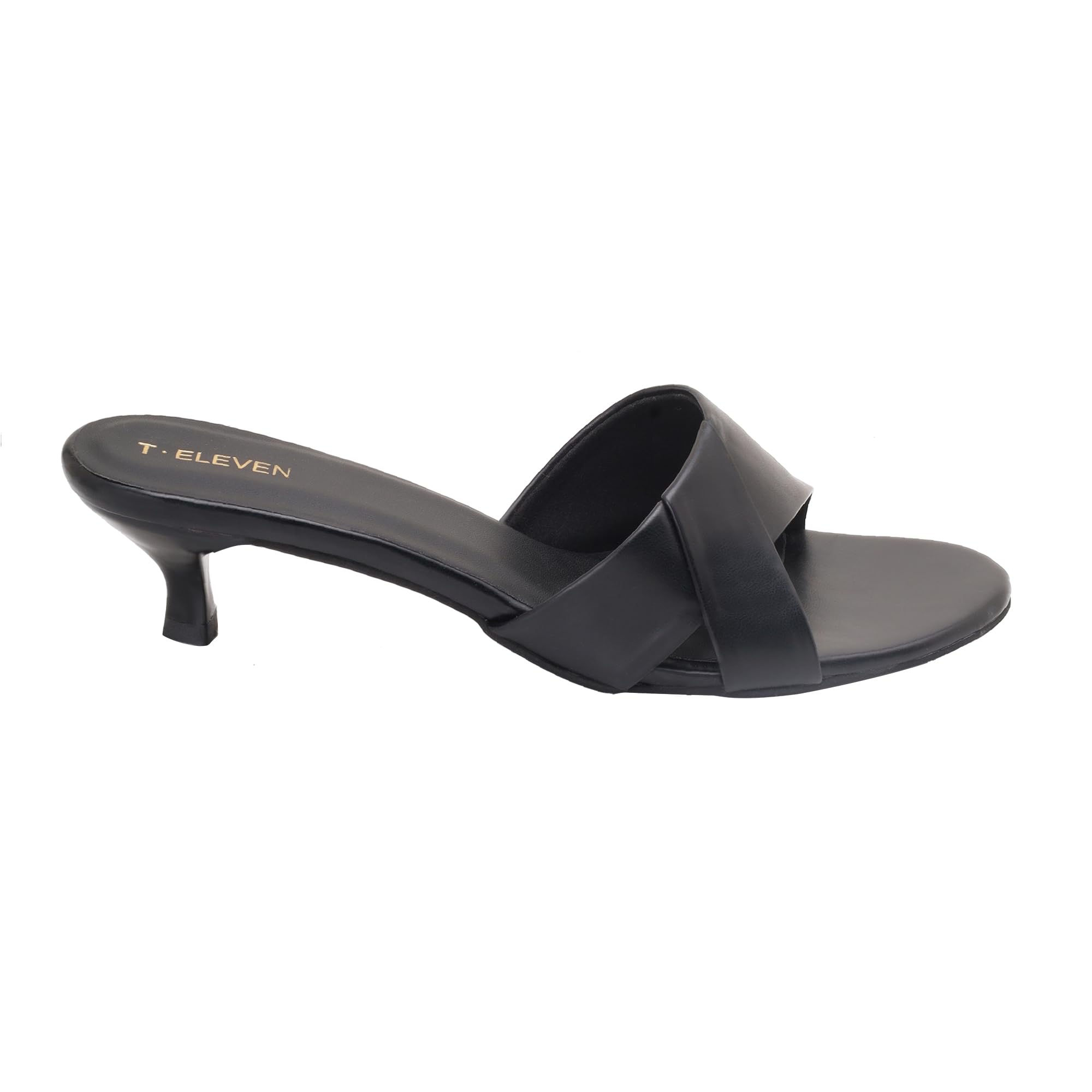 T.ELEVEN Women Kitten Heel Sandal (Black, 7) (B0CRR8J3JH) Amazon Price History, Amazon Price Tracker